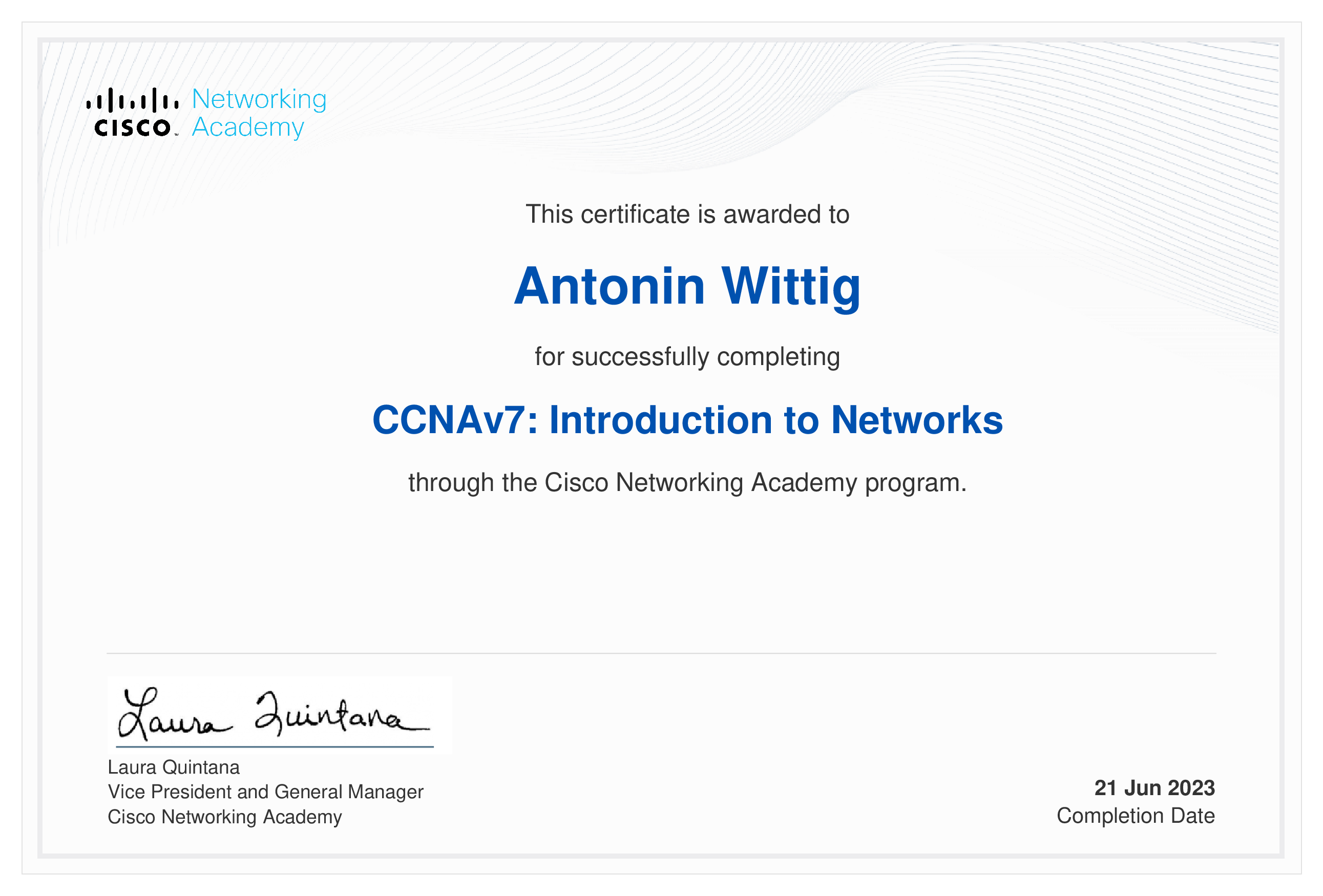 Certification 2